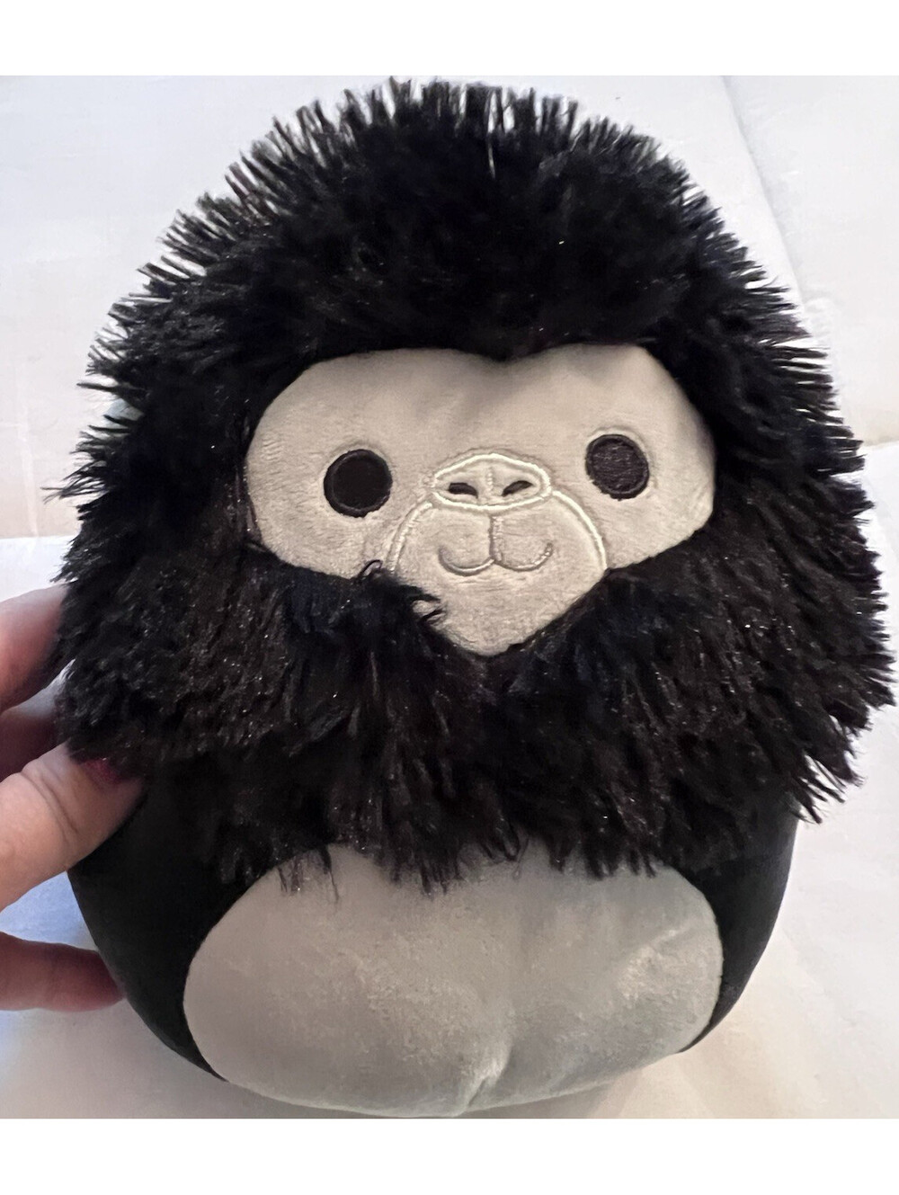 Squishmallows Black Furry Gorilla ARON Plush Stuffed Animal Toy Small
